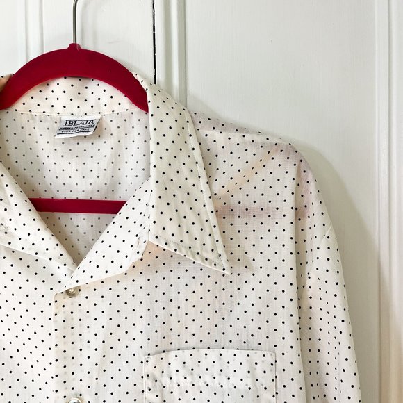 vintage polka dot button down - Picture 5 of 11